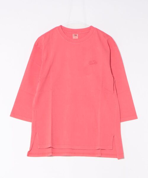 FRUIT OF THE LOOM(フルーツオブザルーム)の「【ST】【FRUIT OF THE LOOM】製品染め7分袖プルオーバー(Tシャツ/カットソー・レディース・パープル/グリーン/レッド/ミント/イエロー・LARGE/MEDIUM)」の1枚目の写真