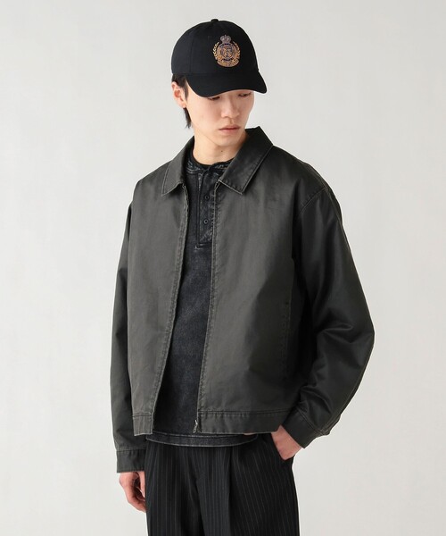 BEAMS HEART（ビームスハート）の「フェード ジップ ショートブルゾン（ブルゾン・メンズ・ブラック/ダークブラウン・MEDIUM/LARGE/SMALL）」の6枚目の写真