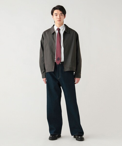 BEAMS HEART（ビームスハート）の「フェード ジップ ショートブルゾン（ブルゾン・メンズ・ブラック/ダークブラウン・MEDIUM/LARGE/SMALL）」の5枚目の写真