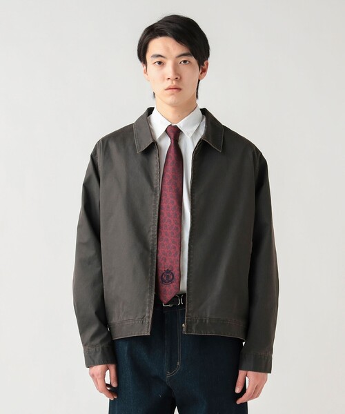 BEAMS HEART（ビームスハート）の「フェード ジップ ショートブルゾン（ブルゾン・メンズ・ブラック/ダークブラウン・MEDIUM/LARGE/SMALL）」の3枚目の写真