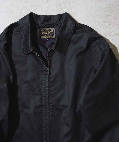 BEAMS HEART（ビームスハート）の「フェード ジップ ショートブルゾン（ブルゾン・メンズ・ブラック/ダークブラウン・MEDIUM/LARGE/SMALL）」の2枚目の写真