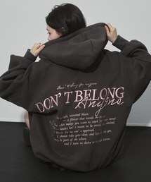 ENVYM（アンビー）の「レタリング ロゴ オーバーサイズ ジップ パーカー（パーカー）」