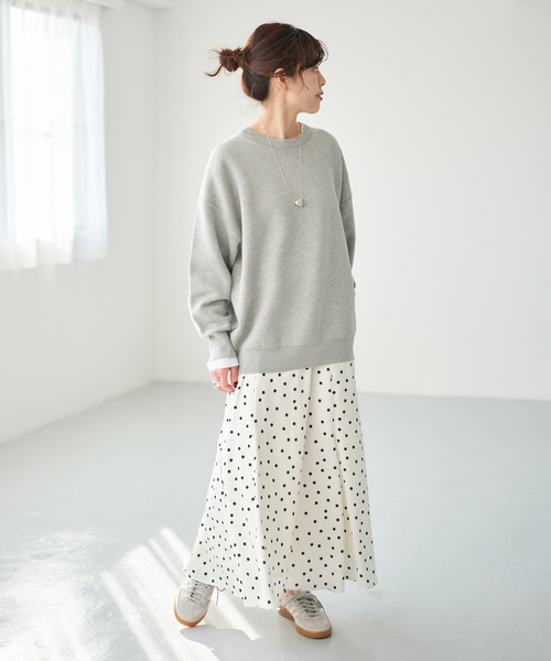 Spick & Span（スピックアンドスパン）の「ドットサテンフレアスカート（スカート・レディース・マルチ/その他2・36/38）」の4枚目の写真