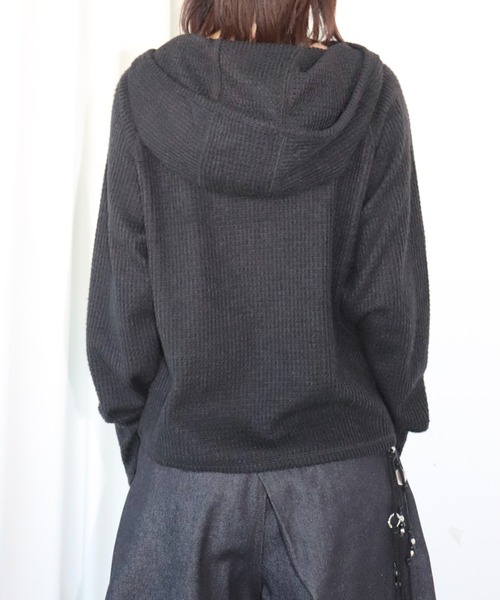 FTW（エフティダブリュー）の「KNIT THERMAL HOODIE（パーカー・レディース・グレー/ブルー/ブラック・SMALL/MEDIUM）」の11枚目の写真