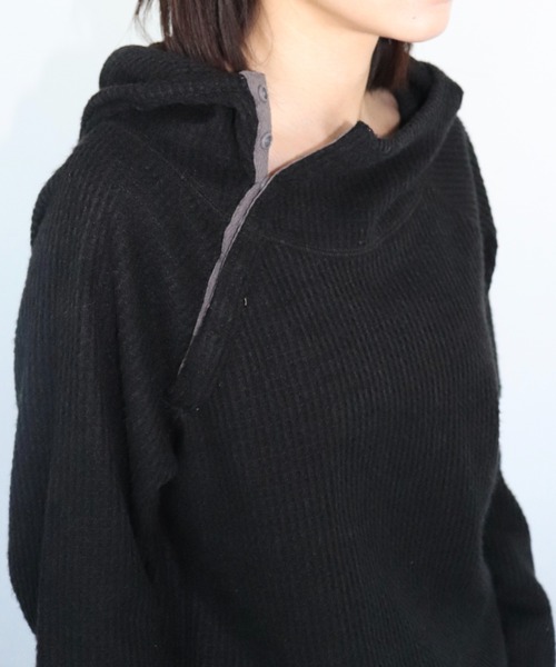 FTW（エフティダブリュー）の「KNIT THERMAL HOODIE（パーカー・レディース・グレー/ブルー/ブラック・SMALL/MEDIUM）」の8枚目の写真