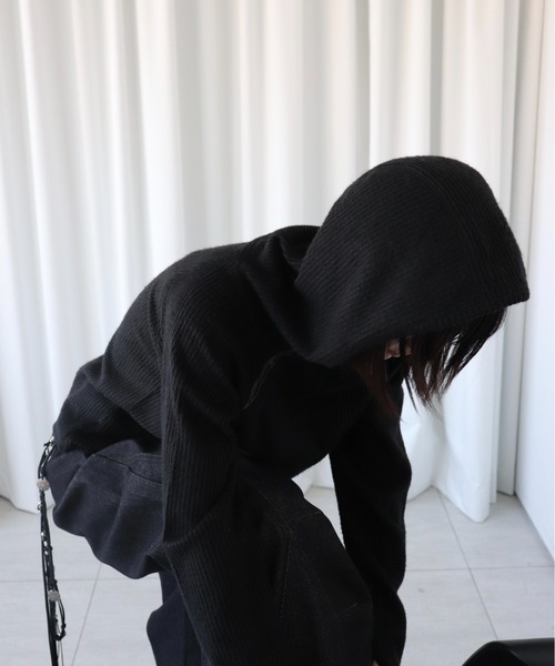 FTW（エフティダブリュー）の「KNIT THERMAL HOODIE（パーカー・レディース・グレー/ブルー/ブラック・SMALL/MEDIUM）」の9枚目の写真