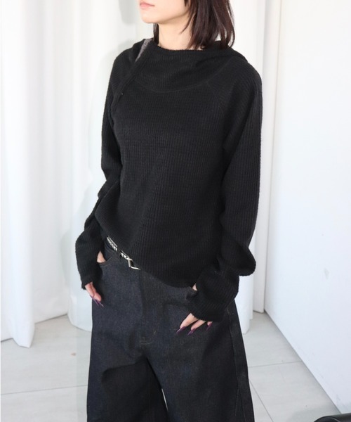 FTW（エフティダブリュー）の「KNIT THERMAL HOODIE（パーカー・レディース・グレー/ブルー/ブラック・SMALL/MEDIUM）」の7枚目の写真