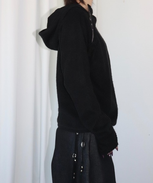 FTW（エフティダブリュー）の「KNIT THERMAL HOODIE（パーカー・レディース・グレー/ブルー/ブラック・SMALL/MEDIUM）」の10枚目の写真