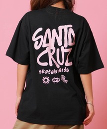 SANTA CRUZ/サンタクルーズ 半袖Tシャツ レディース DIZZY SCS S/S TEE ムラサキ限定 502262432