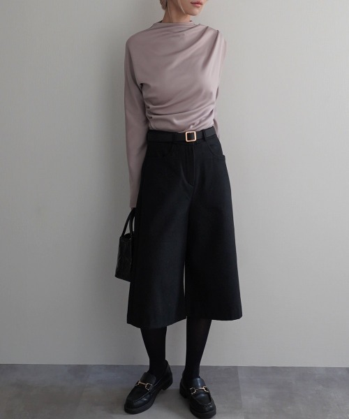 Rashik(ラシク)の「【Rashik】ウールライクバミューダパンツ(その他パンツ・レディース・チャコール/ブラウン/ブラック・S/M)」の13枚目の写真