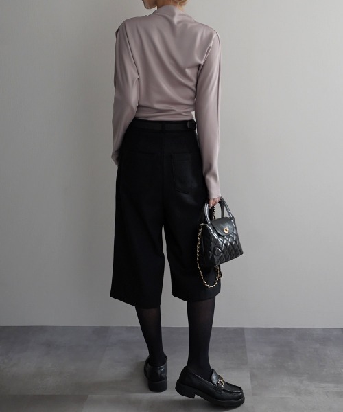 Rashik(ラシク)の「【Rashik】ウールライクバミューダパンツ(その他パンツ・レディース・チャコール/ブラウン/ブラック・S/M)」の14枚目の写真