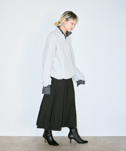 CITYSHOP(シティーショップ)の「《追加2》TR PLEATS スカート(スカート・レディース・ブラック/グレー・36/38)」の13枚目の写真