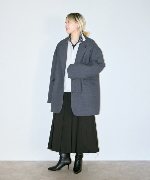 CITYSHOP(シティーショップ)の「《追加2》TR PLEATS スカート(スカート・レディース・ブラック/グレー・36/38)」の14枚目の写真