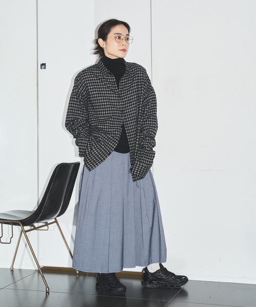 CITYSHOP(シティーショップ)の「《追加2》TR PLEATS スカート(スカート・レディース・ブラック/グレー・36/38)」の16枚目の写真