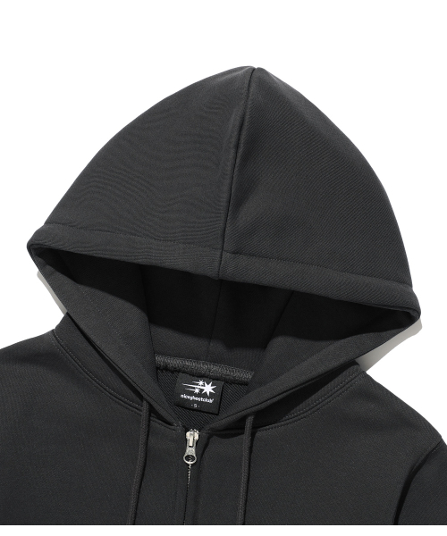 NICE GHOST CLUB(ナイスゴーストクラブ)の「3STAR CROP HOODIE ZIP UP_CHARCOAL(NG2GSUM492A)(パーカー・レディース・チャコール・SMALL/MEDIUM)」の4枚目の写真