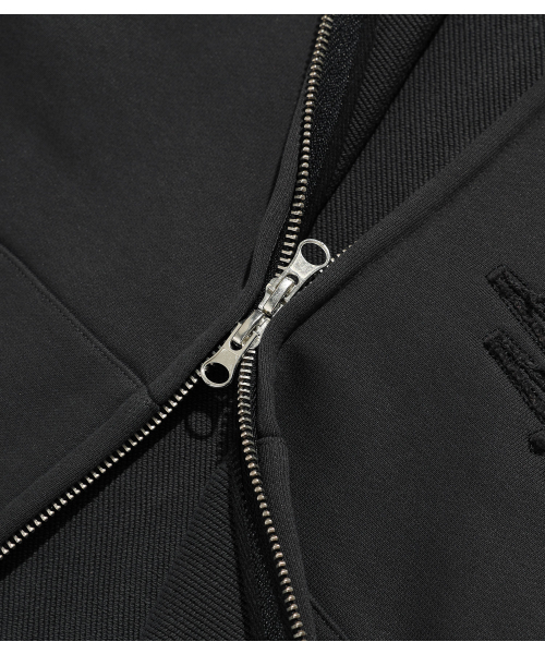 NICE GHOST CLUB(ナイスゴーストクラブ)の「3STAR CROP HOODIE ZIP UP_CHARCOAL(NG2GSUM492A)(パーカー・レディース・チャコール・SMALL/MEDIUM)」の6枚目の写真