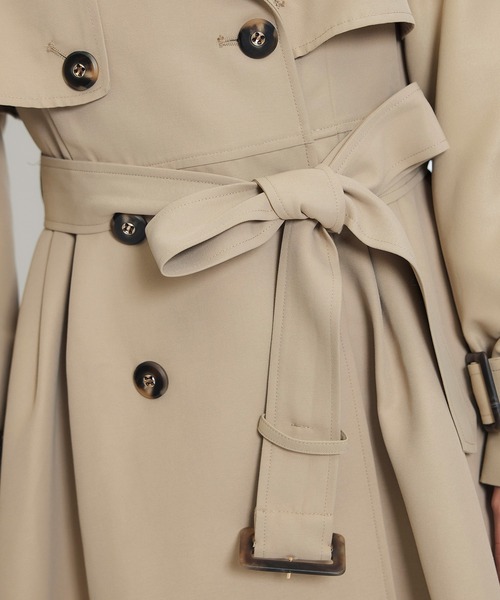 REDYAZEL（レディアゼル）の「ウエストベルトショートトレンチコート（トレンチコート・レディース・ブラック/カーキ/ベージュ・FREE）」の15枚目の写真