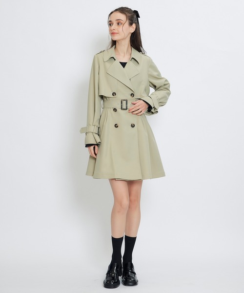 REDYAZEL（レディアゼル）の「ウエストベルトショートトレンチコート（トレンチコート・レディース・ブラック/カーキ/ベージュ・FREE）」の19枚目の写真