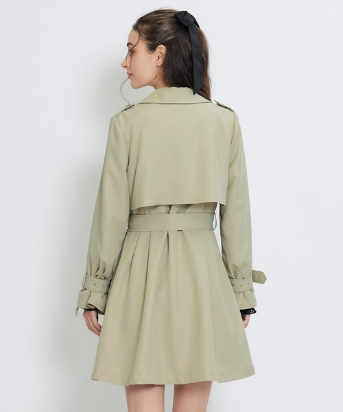 REDYAZEL（レディアゼル）の「ウエストベルトショートトレンチコート（トレンチコート・レディース・ブラック/カーキ/ベージュ・FREE）」の22枚目の写真