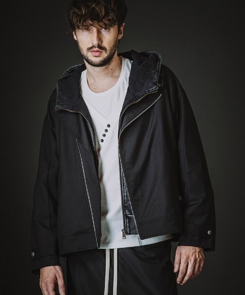 NO ID.(ノーアイディ)の「mj11370-BIGライダースJKT ジャケット(858006-413B)(ライダースジャケット・メンズ・ブラック系その他/ブラック・ONE SIZE)」の3枚目の写真