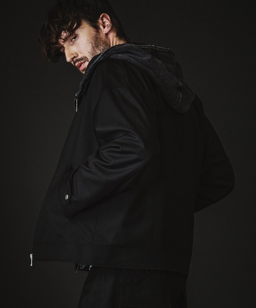 NO ID.(ノーアイディ)の「mj11370-BIGライダースJKT ジャケット(858006-413B)(ライダースジャケット・メンズ・ブラック系その他/ブラック・ONE SIZE)」の4枚目の写真