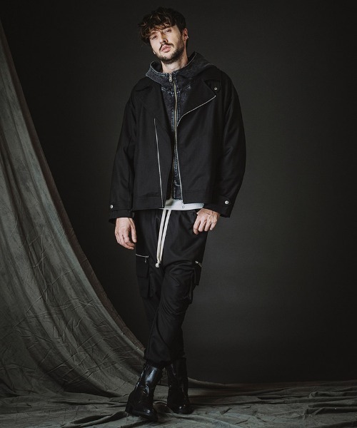 NO ID.(ノーアイディ)の「mj11370-BIGライダースJKT ジャケット(858006-413B)(ライダースジャケット・メンズ・ブラック系その他/ブラック・ONE SIZE)」の5枚目の写真