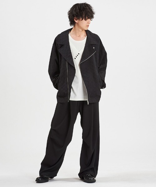 NO ID.(ノーアイディ)の「mj11370-BIGライダースJKT ジャケット(858006-413B)(ライダースジャケット・メンズ・ブラック系その他/ブラック・ONE SIZE)」の22枚目の写真