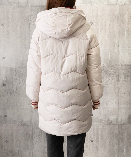 Miniministore(ミニミニストア)の「フード付きロングダウンコート中綿アウター(その他アウター・レディース・イエロー/ラベンダー/ダークブルー/アイボリー/ブラック/ワインレッド/ライトグリーン・FREE)」の13枚目の写真