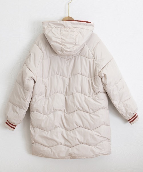 Miniministore(ミニミニストア)の「フード付きロングダウンコート中綿アウター(その他アウター・レディース・イエロー/ラベンダー/ダークブルー/アイボリー/ブラック/ワインレッド/ライトグリーン・FREE)」の17枚目の写真