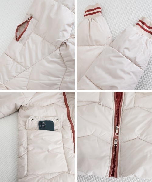 Miniministore(ミニミニストア)の「フード付きロングダウンコート中綿アウター(その他アウター・レディース・イエロー/ラベンダー/ダークブルー/アイボリー/ブラック/ワインレッド/ライトグリーン・FREE)」の22枚目の写真