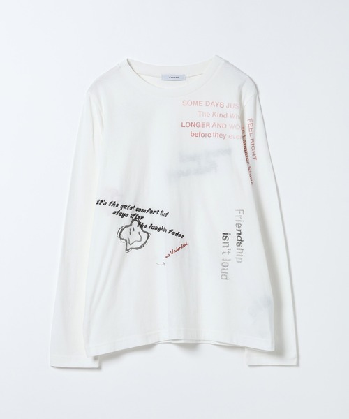 JEANASIS(ジーナシス)の「グラフィティプリントロンTEE/658022(Tシャツ/カットソー・レディース・グレー系その他/ホワイト系その他・FREE)」の1枚目の写真