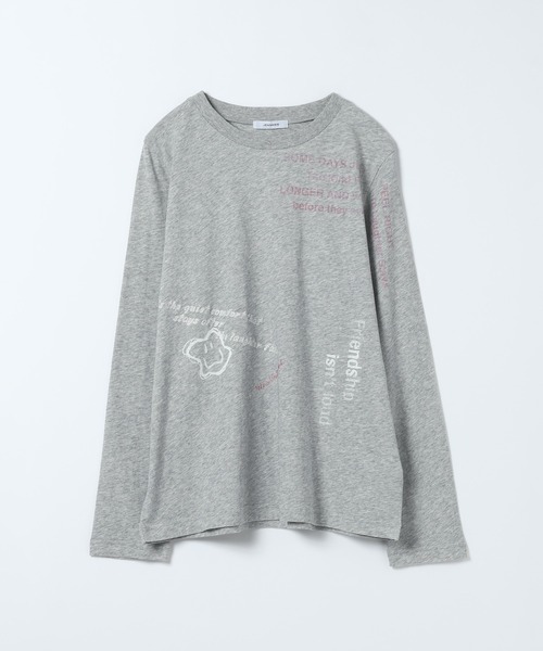 JEANASIS(ジーナシス)の「グラフィティプリントロンTEE/658022(Tシャツ/カットソー・レディース・グレー系その他/ホワイト系その他・FREE)」の2枚目の写真