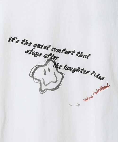 JEANASIS(ジーナシス)の「グラフィティプリントロンTEE/658022(Tシャツ/カットソー・レディース・グレー系その他/ホワイト系その他・FREE)」の7枚目の写真