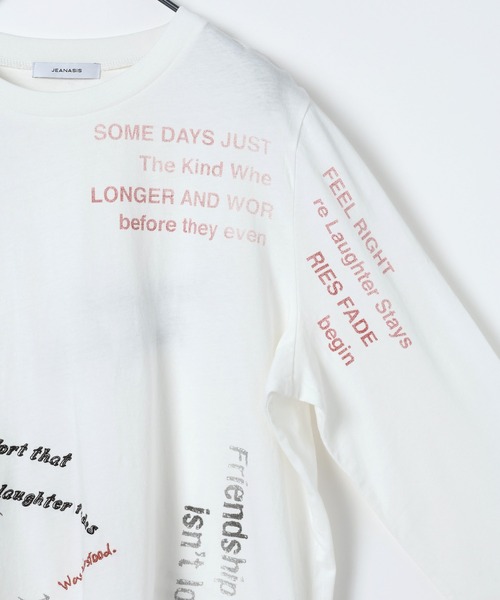 JEANASIS(ジーナシス)の「グラフィティプリントロンTEE/658022(Tシャツ/カットソー・レディース・グレー系その他/ホワイト系その他・FREE)」の8枚目の写真