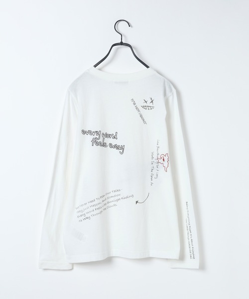 JEANASIS(ジーナシス)の「グラフィティプリントロンTEE/658022(Tシャツ/カットソー・レディース・グレー系その他/ホワイト系その他・FREE)」の9枚目の写真