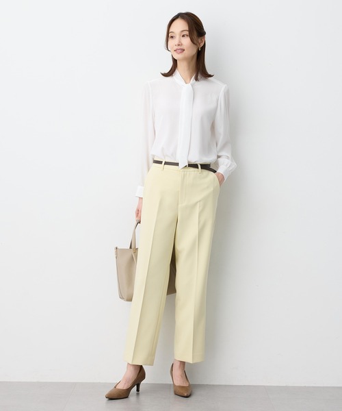 A/C DESIGN BY ALPHA CUBIC(エーシーデザインバイアルファキュービック)の「ドットボウタイブラス【ファーストライン】(シャツ/ブラウス・レディース・ネイビー/オフホワイト・9号/11号/13号)」の10枚目の写真