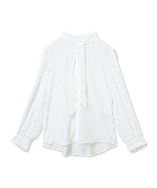 A/C DESIGN BY ALPHA CUBIC(エーシーデザインバイアルファキュービック)の「ドットボウタイブラス【ファーストライン】(シャツ/ブラウス・レディース・ネイビー/オフホワイト・9号/11号/13号)」の15枚目の写真