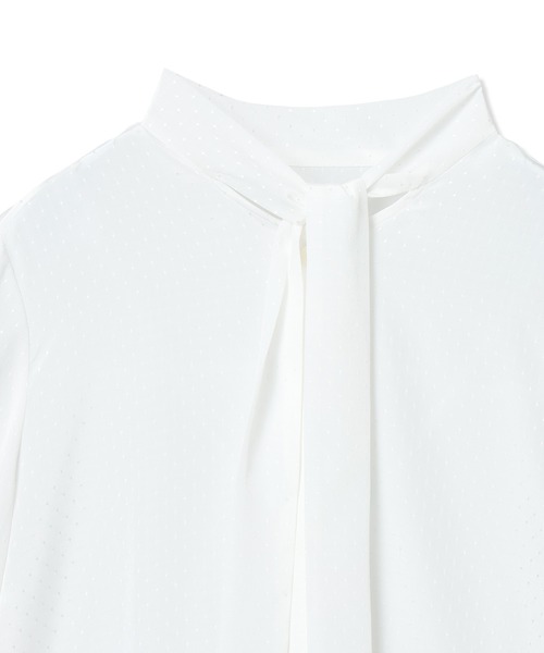 A/C DESIGN BY ALPHA CUBIC(エーシーデザインバイアルファキュービック)の「ドットボウタイブラス【ファーストライン】(シャツ/ブラウス・レディース・ネイビー/オフホワイト・9号/11号/13号)」の17枚目の写真