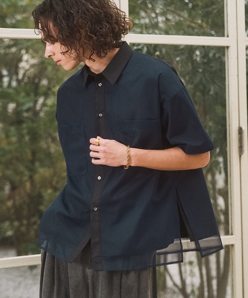 Tule layered shirts / многослойная блузка с тюлевыми слоями