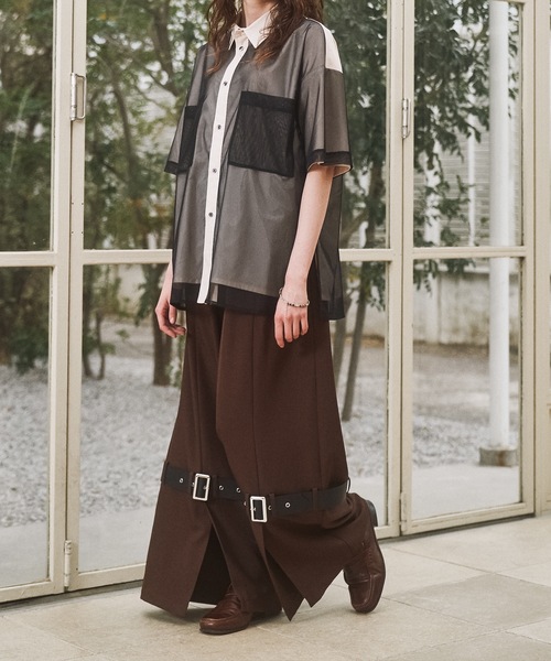 CASPER JOHN(キャスパージョン)の「Tule layered shirts/チュールレイヤードシャツ(シャツ/ブラウス・メンズ・ブラック/ネイビー/ブルー・LARGE/MEDIUM/SMALL/X-SMALL)」の5枚目の写真