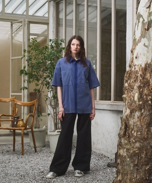 CASPER JOHN(キャスパージョン)の「Tule layered shirts/チュールレイヤードシャツ(シャツ/ブラウス・メンズ・ブラック/ネイビー/ブルー・LARGE/MEDIUM/SMALL/X-SMALL)」の12枚目の写真