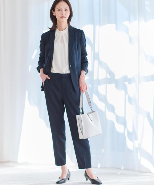 Reflect(リフレクト)の「【UVカット/匠シリーズ】センタープレスベーシックパンツ(その他パンツ・レディース・ネイビー/ブラック/ネイビー系5・11/09/07/05/13/15 /17)」の4枚目の写真