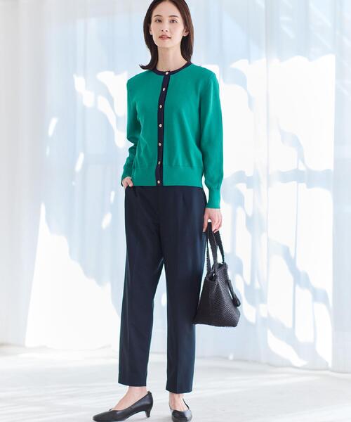 Reflect(リフレクト)の「【UVカット/匠シリーズ】センタープレスベーシックパンツ(その他パンツ・レディース・ネイビー/ブラック/ネイビー系5・11/09/07/05/13/15 /17)」の5枚目の写真