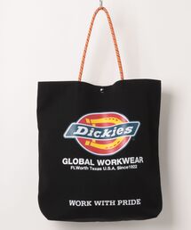 【Dickies】DK LOGO PRINT ROPE TOTE BAG / ディッキーズ ロゴ キャンバストート ロープハンドル