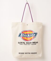 【Dickies】DK LOGO PRINT ROPE TOTE BAG / ディッキーズ ロゴ キャンバストート ロープハンドル