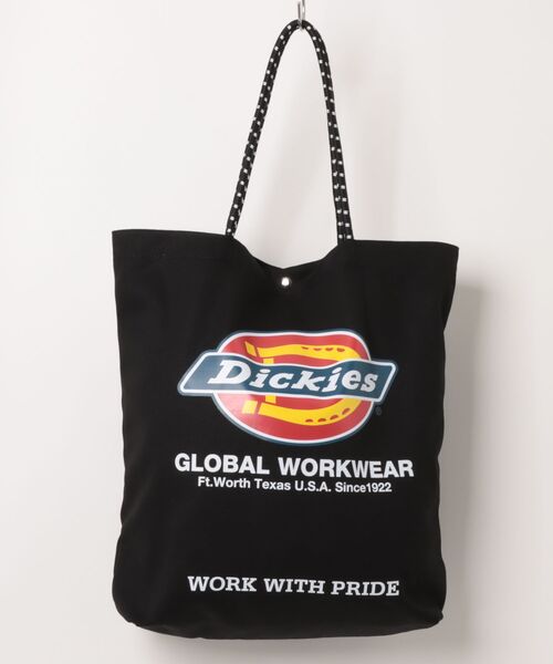 Dickies(ディッキーズ)の「【Dickies】DK LOGO PRINT ROPE TOTE BAG / ディッキーズ ロゴ キャンバストート ロープハンドル(トートバッグ・メンズ・ブラック系その他/オフホワイト/ブラック/アイボリー・FREE)」の3枚目の写真