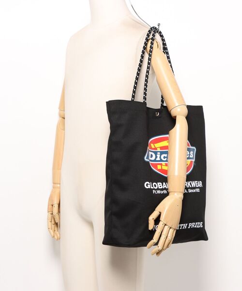 Dickies(ディッキーズ)の「【Dickies】DK LOGO PRINT ROPE TOTE BAG / ディッキーズ ロゴ キャンバストート ロープハンドル(トートバッグ・メンズ・ブラック系その他/オフホワイト/ブラック/アイボリー・FREE)」の8枚目の写真