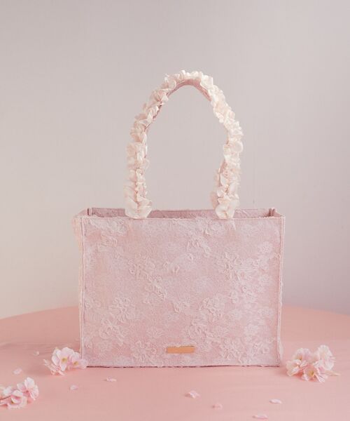桜フリルハンドルスクエアトートMバッグ（トートバッグ）｜Maison de
