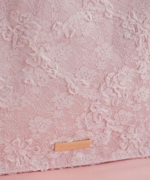 Maison de FLEUR(メゾンドフルール)の「桜フリルハンドルスクエアトートMバッグ(トートバッグ・レディース・ライトピンク・FREE)」の3枚目の写真