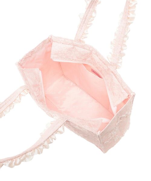 Maison de FLEUR(メゾンドフルール)の「桜フリルハンドルスクエアトートMバッグ(トートバッグ・レディース・ライトピンク・FREE)」の11枚目の写真